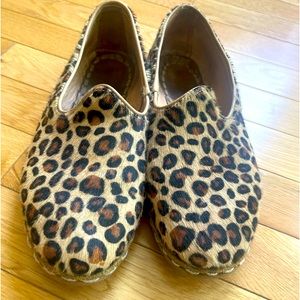 Sabah leather flats Size 9 leopard